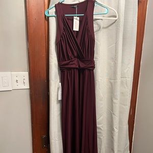 KOH KOH. Women’s long sleeveless flowy bridesmaid Cocktail evening gown maxi